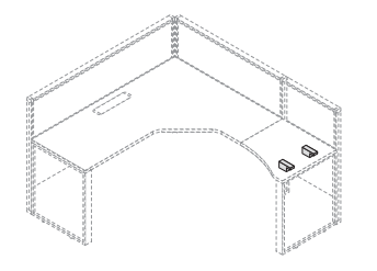 5th Element набор 2 креплений для прямоугольных опор